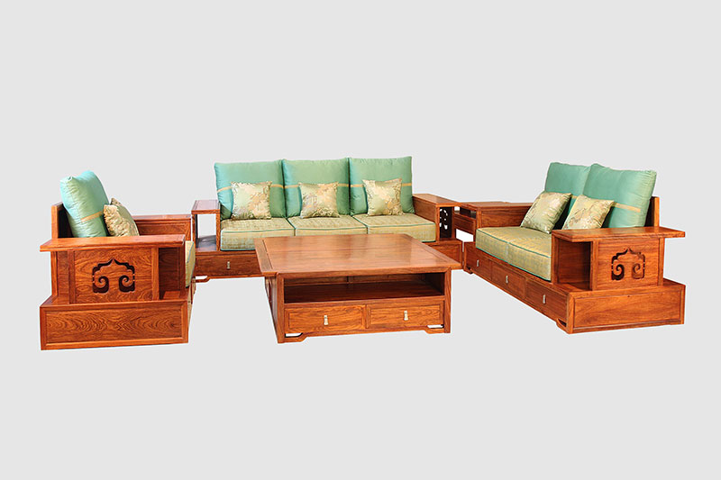襄城中式实木沙发简直太美了