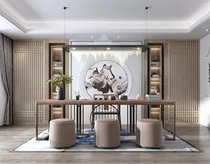 襄城新中式风格茶室如何规划设计